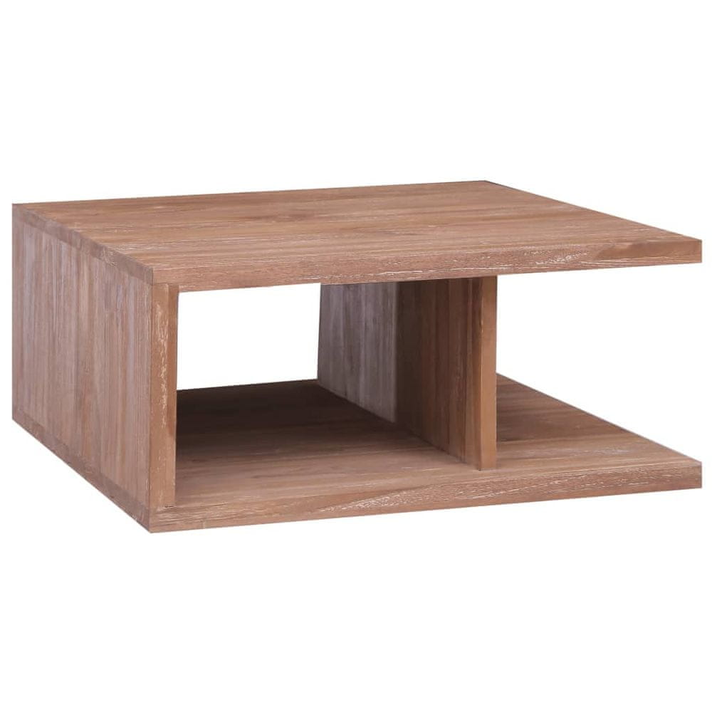 Vidaxl Konferenčný stolík, 70 x 70 x 30 cm, masívne teakové drevo